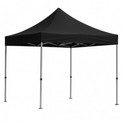 Foldable Tent with Hexagonal Frame 3x3m Black