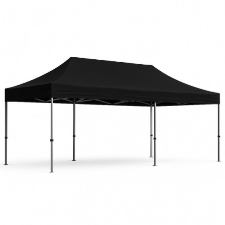 Foldable Tent with Hexagonal Frame 3x6m Black