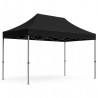 Foldable Tent with Hexagonal Frame 3x4.5m Black
