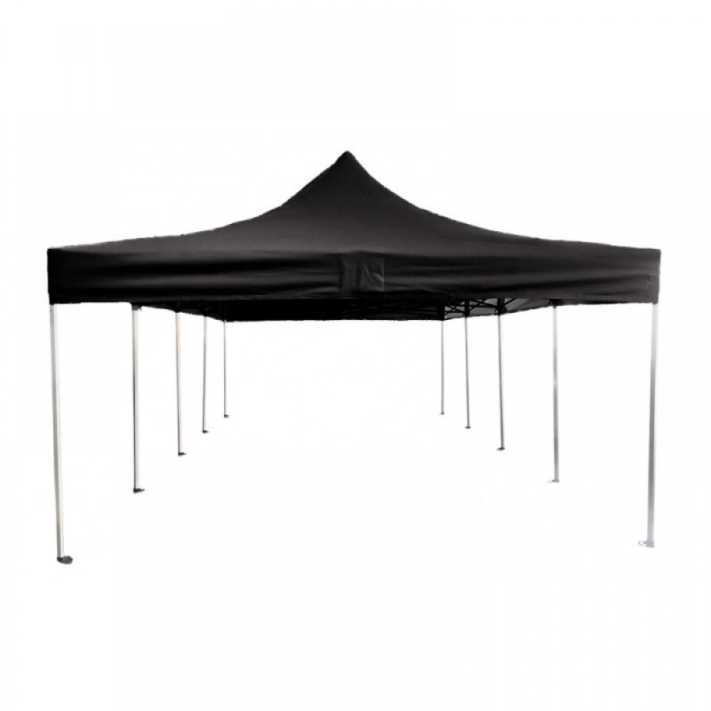 Foldable Tent with Hexagonal Frame 4x8m Black