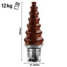 Chocolate fountain - 7 tiers - Height: 1000mm