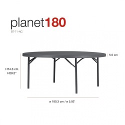 Folding Round Table Ø1.80m