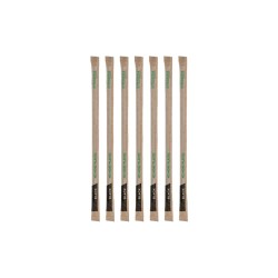 Χάρτινα Καλαμάκια, Μαύρα, Espresso, Ίσια
