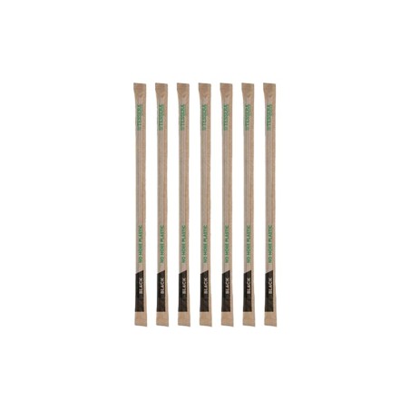 Paper Straws, Black, Espresso, Straight