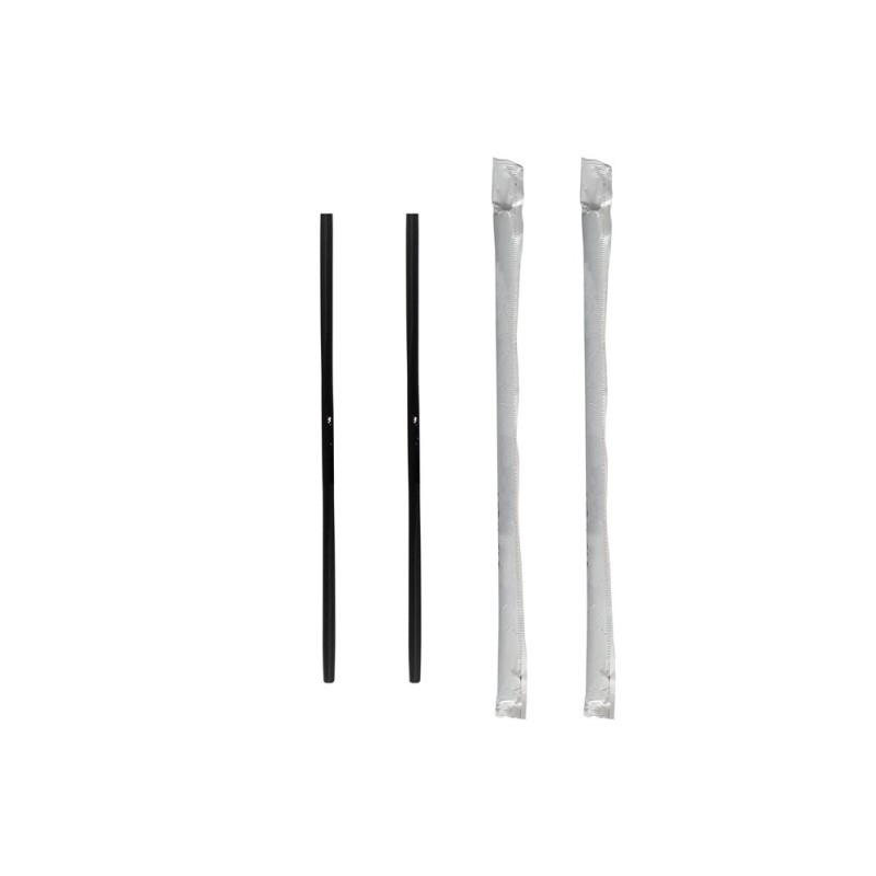 Plastic Straws Black