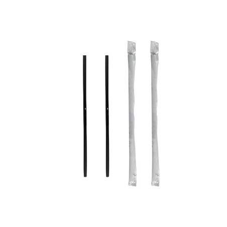 Plastic Straws Black