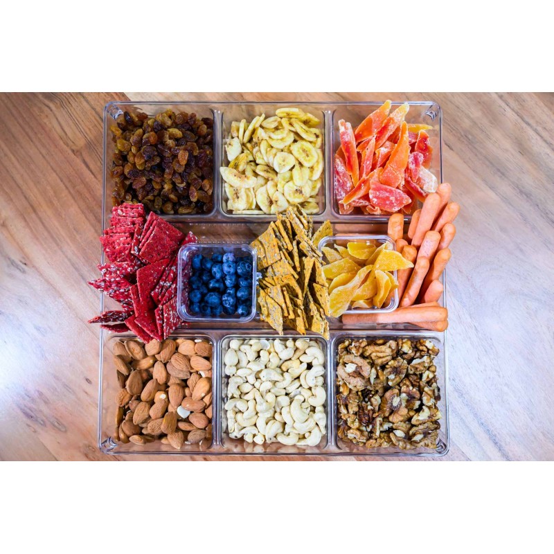 Deluxe Nuts & Dried Fruits Platter – Ξηροί Καρποί & Αποξηραμένα Φρούτα