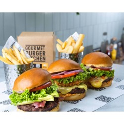 Premium Chicken & Falafel Burger Selection