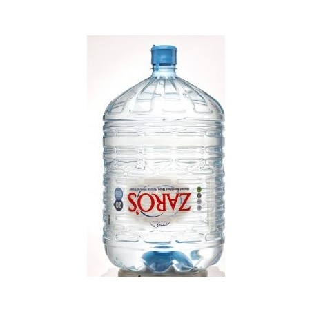 Zaros Bottled Natural Mineral Water, 20-Liter Bottle for Water Coolers