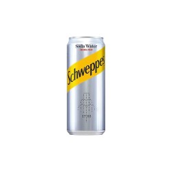Schweppes Soda Water 330ml (pack of 6)