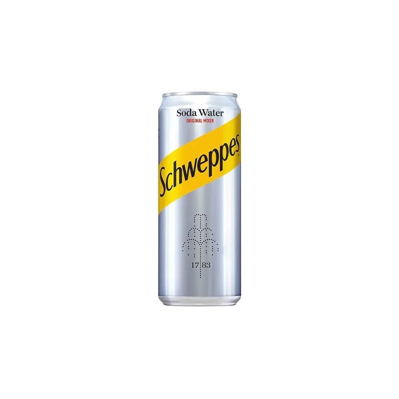 Schweppes Soda Water 330ml (κιβώτιο 6τμχ.)
