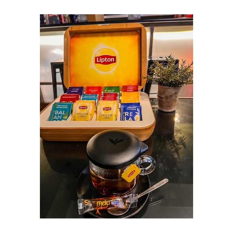 Κασετίνα LIPTON τσάι με διαφορετικές 12 γεύσεις σε φακελάκια