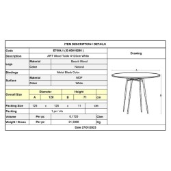 ART Wood - Round Table